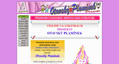 Desktop Screenshot of otavskyplaminek.cz