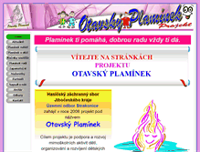 Tablet Screenshot of otavskyplaminek.cz